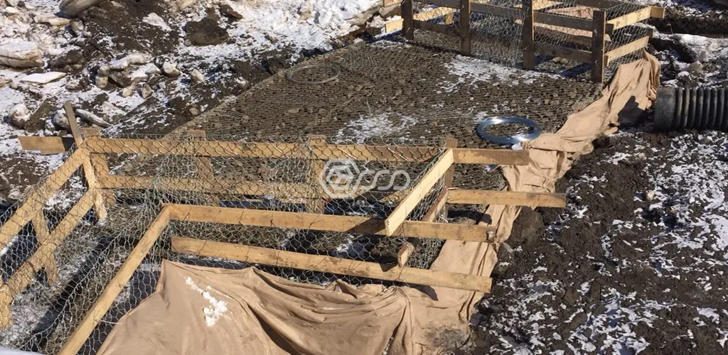 Этап укрепления берега 3