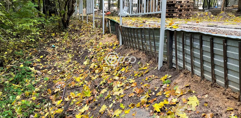 Подпорная стенка в Звенигороде 1