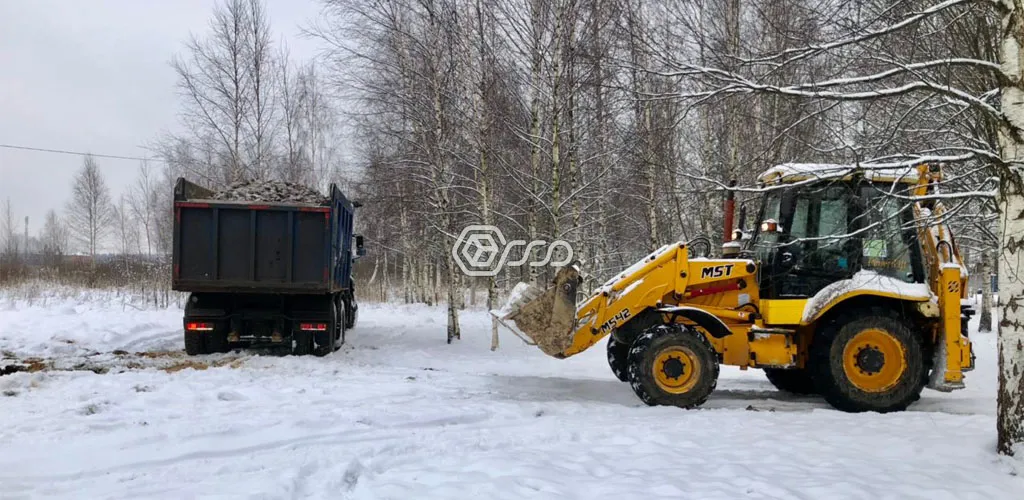 Этап устройства подпорной стенки 17