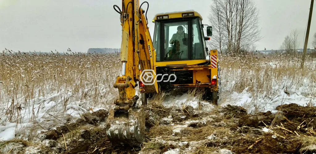 Этап устройства подпорной стенки 3