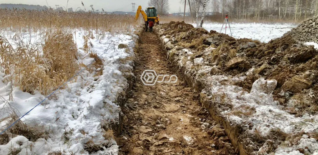 Этап устройства подпорной стенки 6