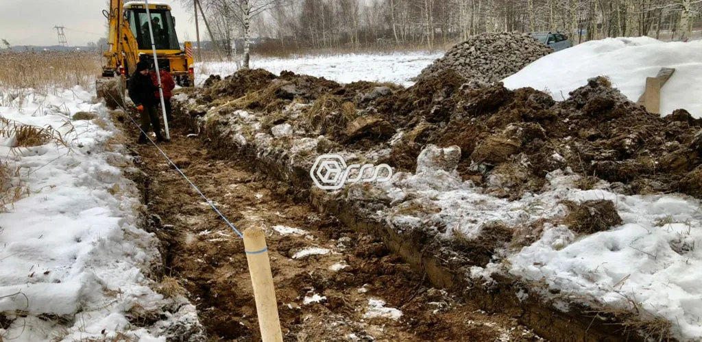 Этап устройства подпорной стенки 8