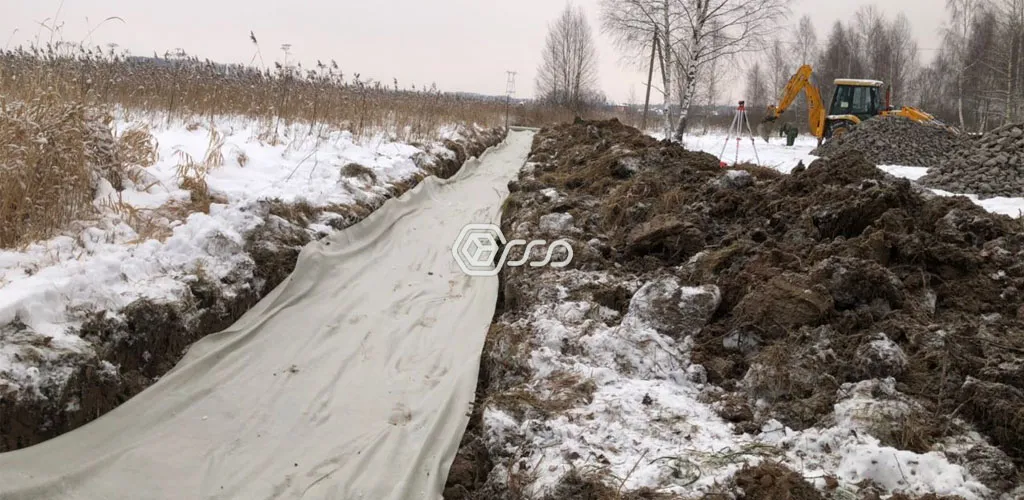 Этап устройства подпорной стенки 9